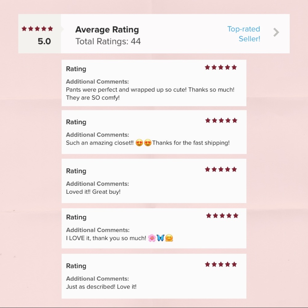 100% 5 Star Reviews! ⭐️⭐️⭐️⭐️⭐️